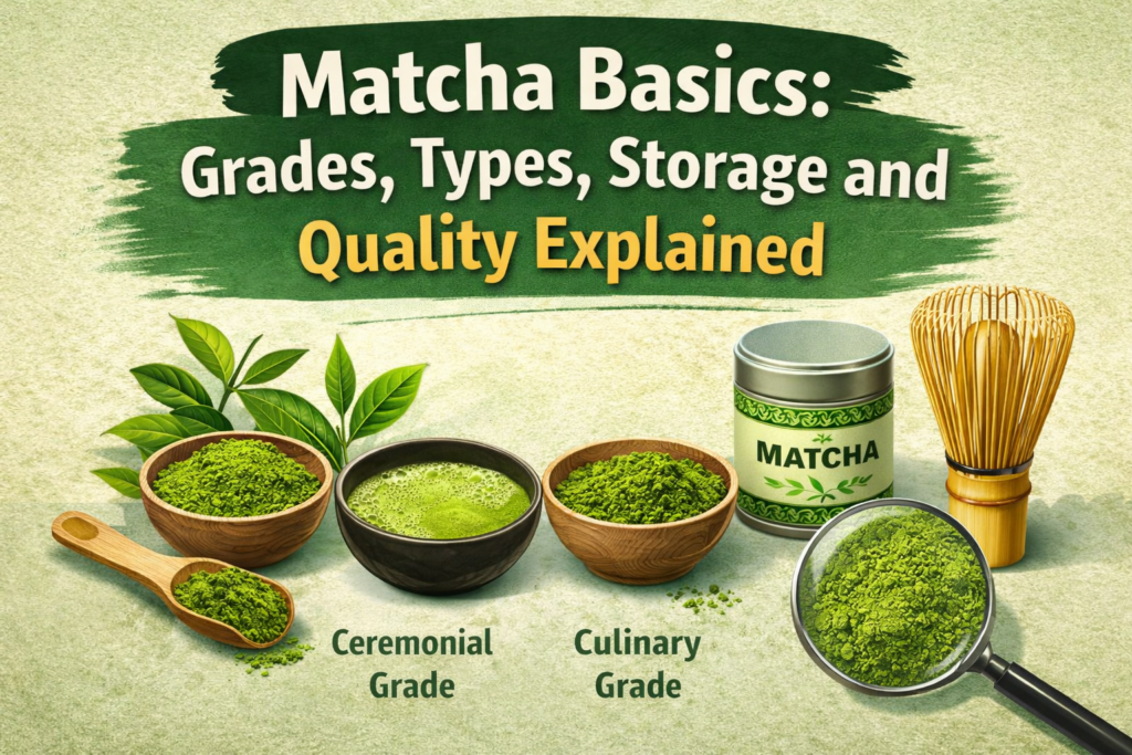 Matcha Basics: Grades, Types, Storage, and Quality Explained